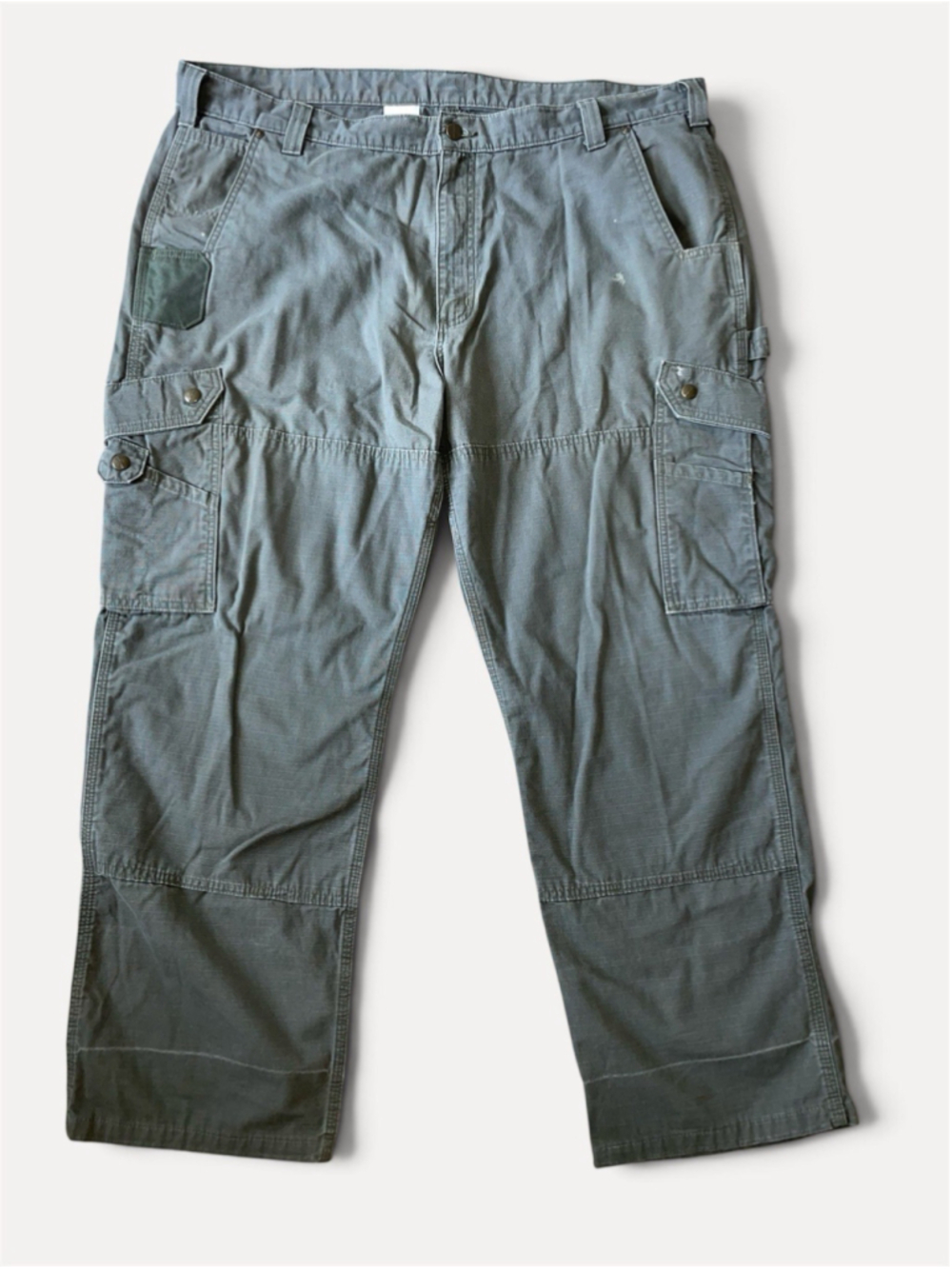 Carhartt Moss Green Ripstop Cargo Work Pants 42x30 Relaxed Fit B342 MOS